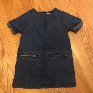 Denim shift dress
